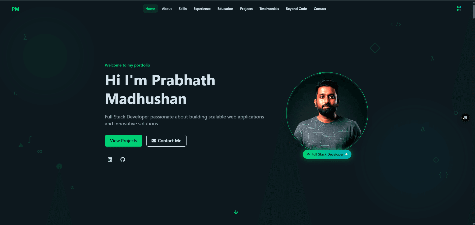 Developer Portfolio Website
